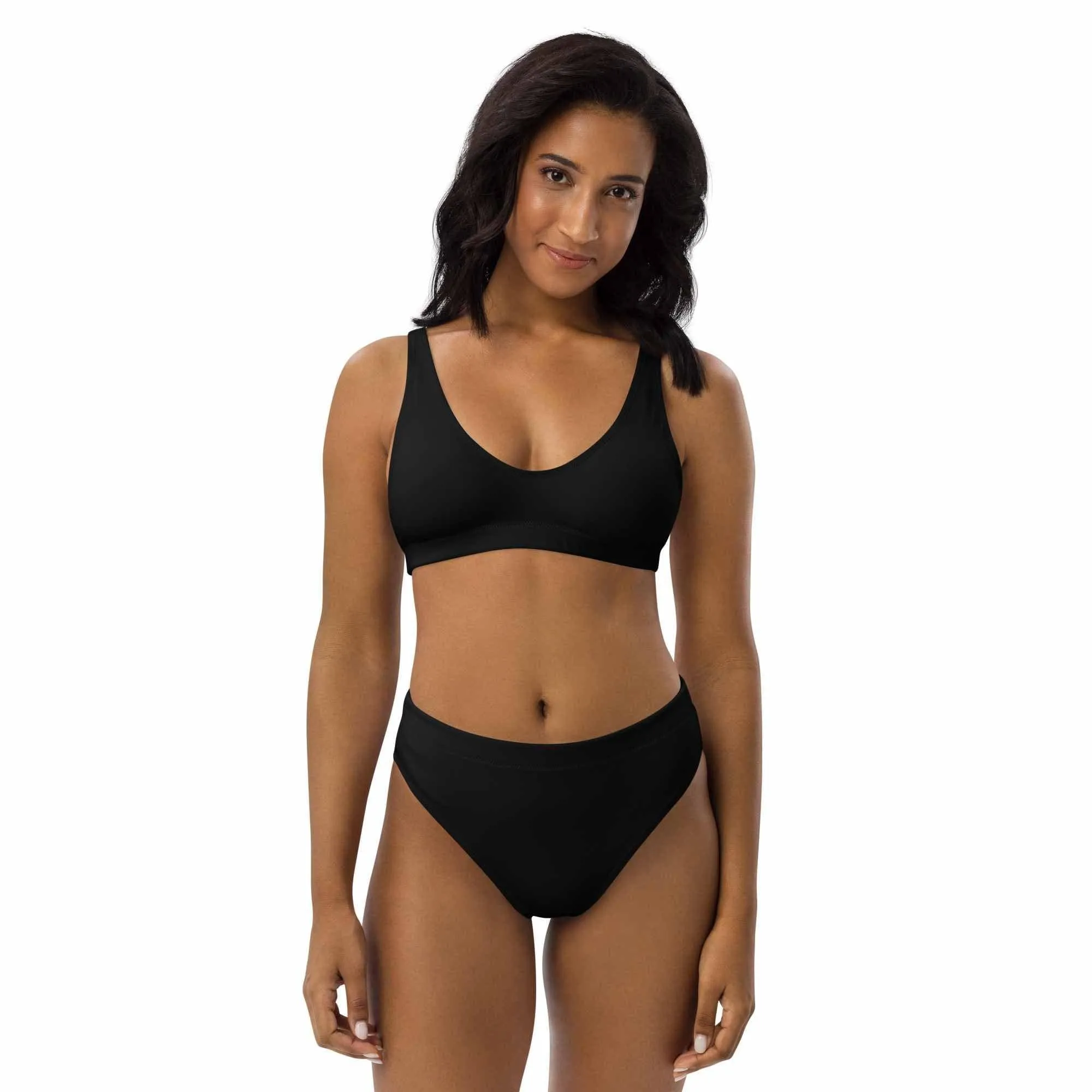 Two Piece Women's Swimsuit in Black Color