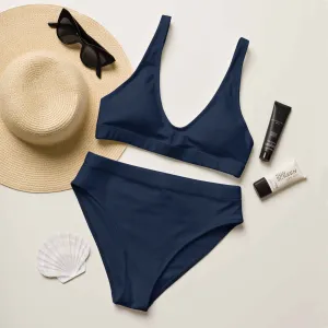 Two Piece Womens Swimsuit in Blue Color