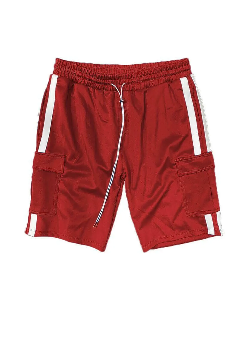 TWO STRIPE CARGO POCKET SHORT