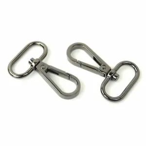 Two Swivel Hooks 1" Gunmetal - Sallie Tomato