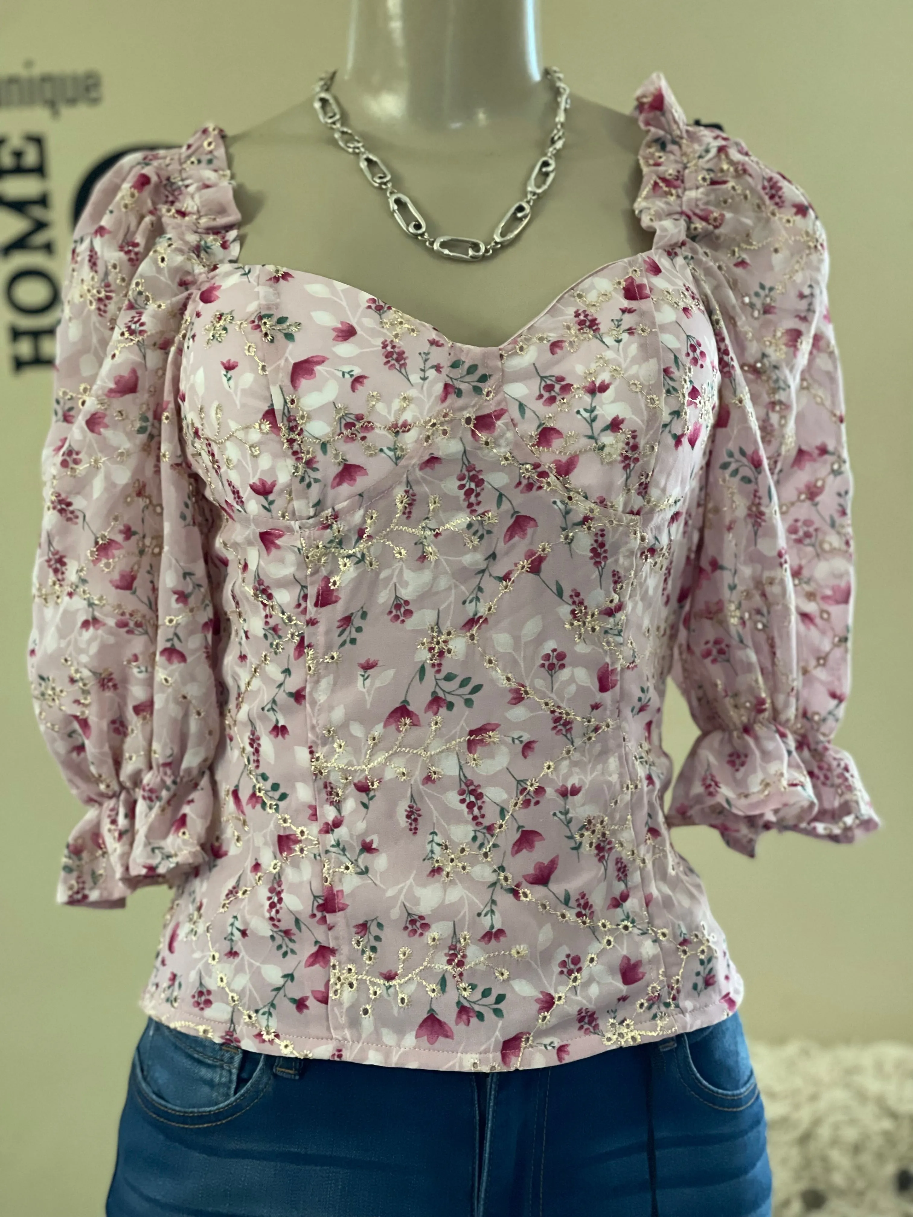 TX6731 Bracup Floral Top