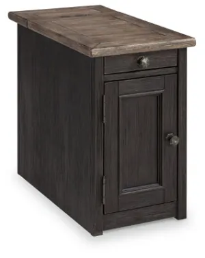 Tyler Creek Chairside End Table with USB Ports & Outlets