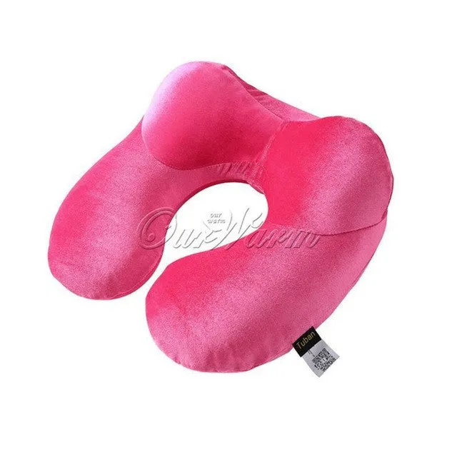 U-Shape Travel Pillow for Airplane Inflatable Neck Pillow Travel Accessories Comfortable Pillows for Sleep Home Textile