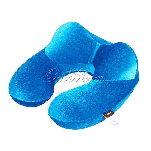 U-Shape Travel Pillow for Airplane Inflatable Neck Pillow Travel Accessories Comfortable Pillows for Sleep Home Textile