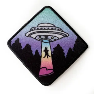 UFO Cat Printed Iron On Patch