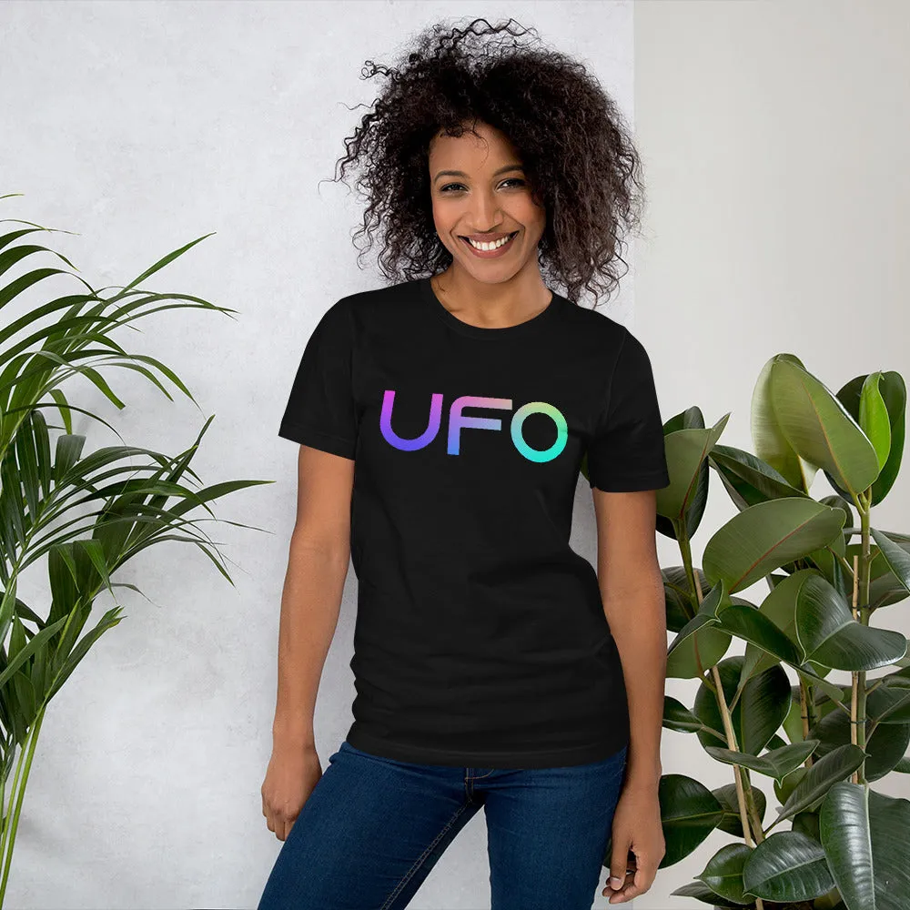 UFO - Color Gradient Tee - NASA - UFO Funny Tee