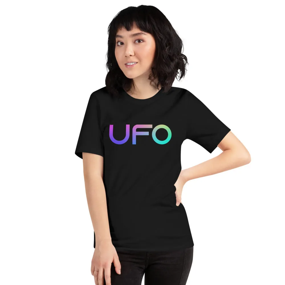 UFO - Color Gradient Tee - NASA - UFO Funny Tee