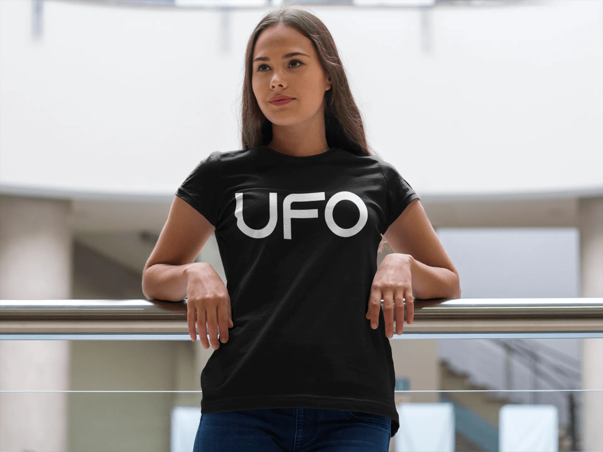 UFO - Color Gradient Tee - NASA - UFO Funny Tee