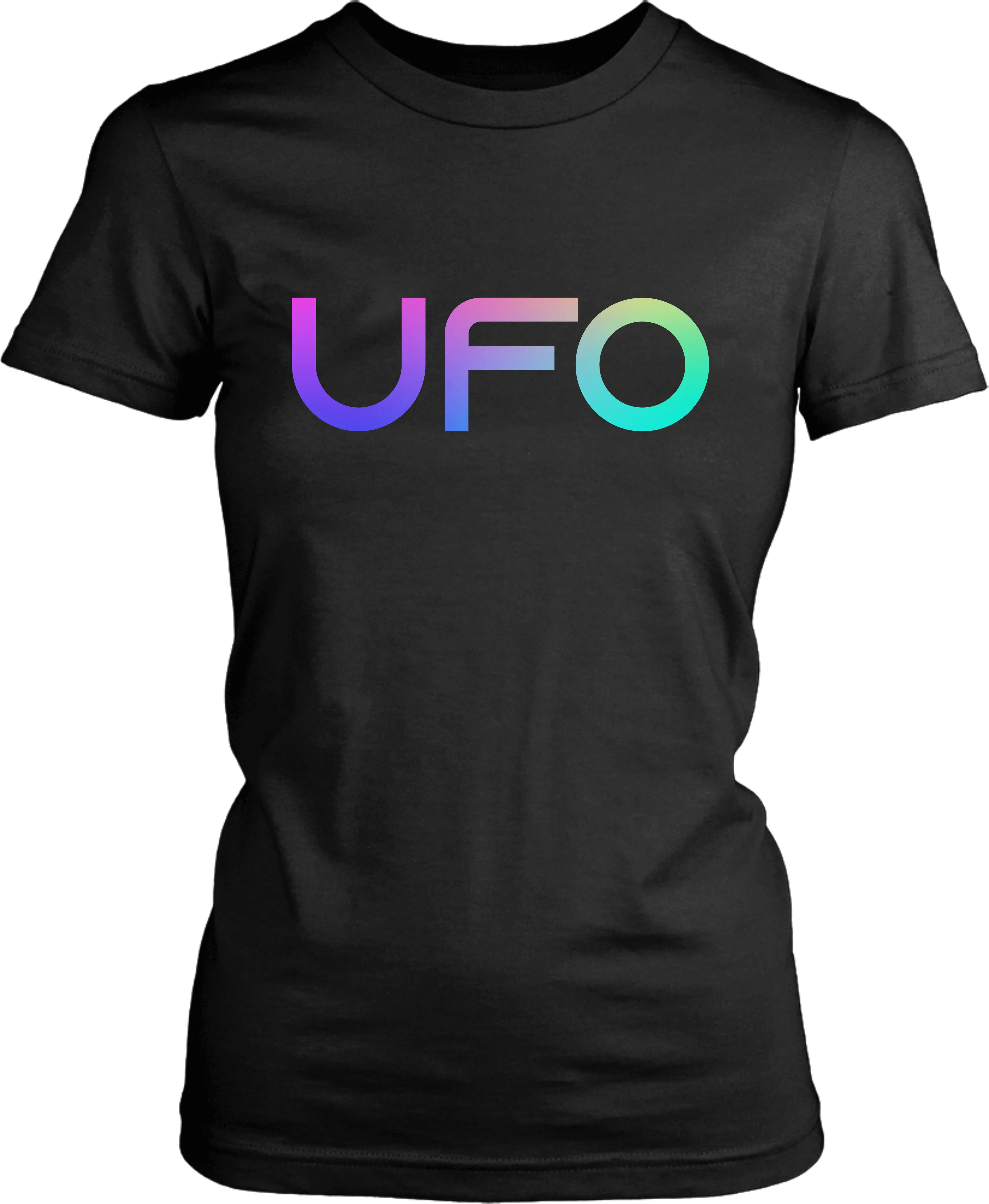 UFO - Color Gradient Tee - NASA - UFO Funny Tee