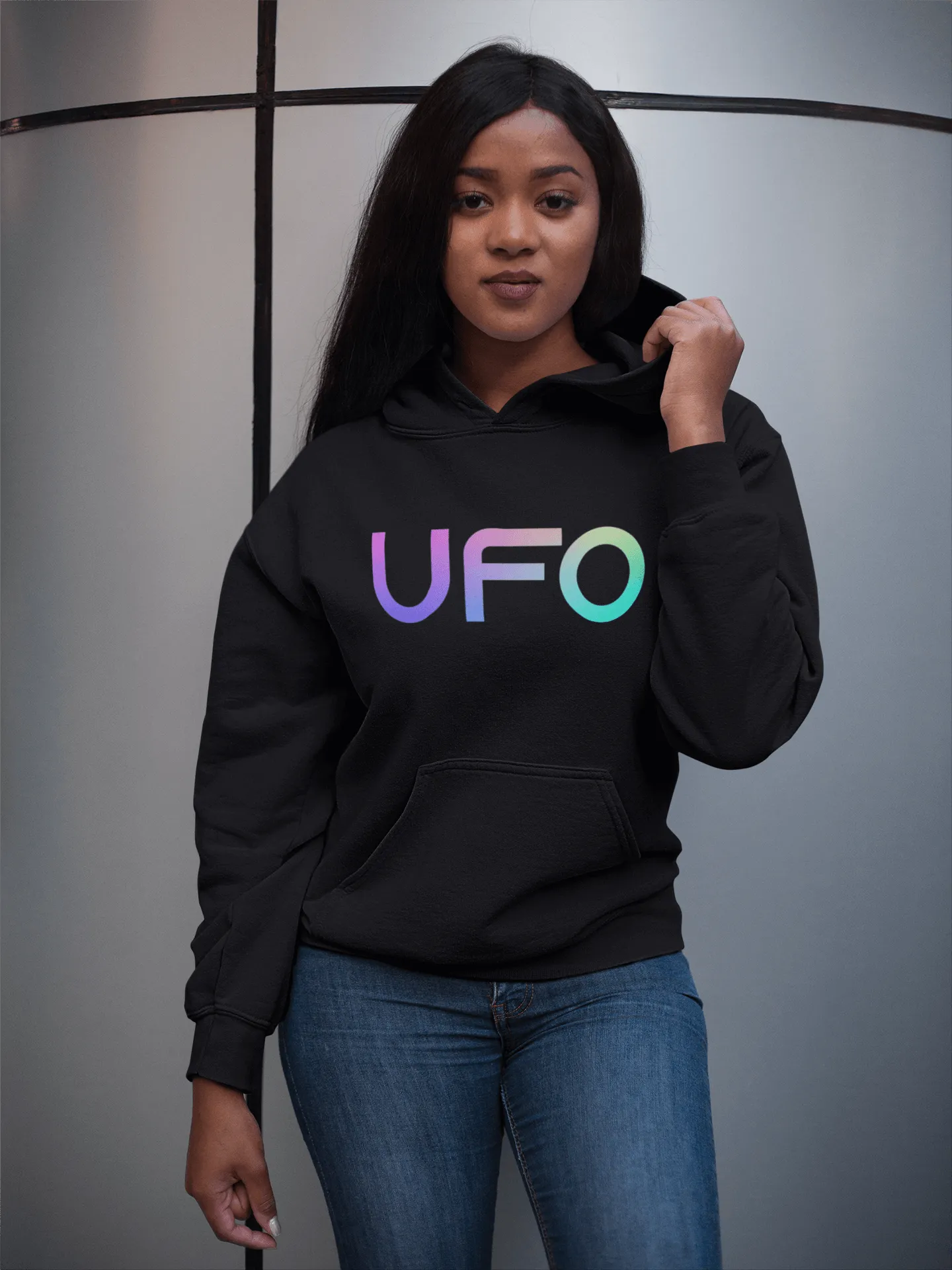 UFO - Color Gradient Tee - NASA - UFO Funny Tee