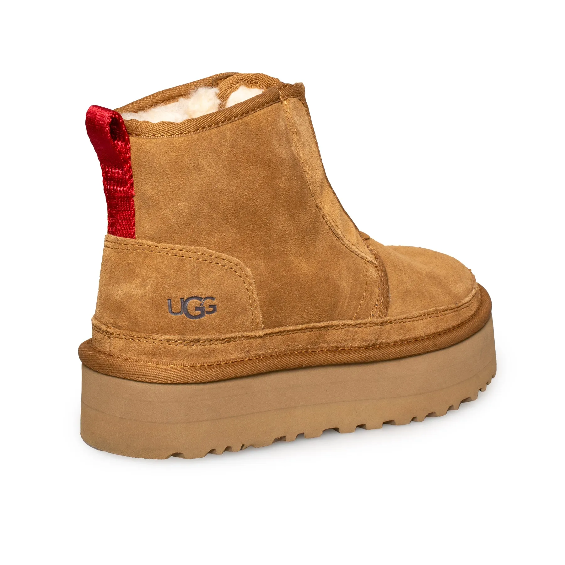 UGG Neumel Platform Zip Chestnut Boots - Women's