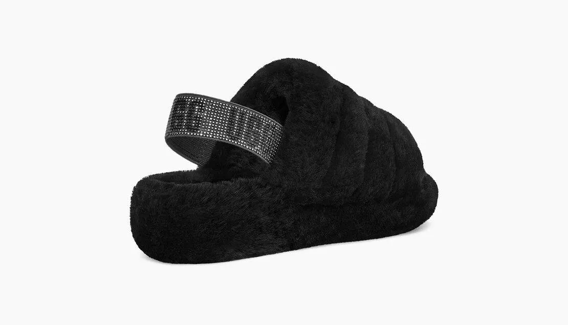 UGG Womens Fluff Yeah Bling Black