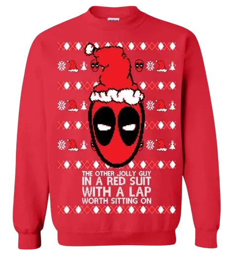 Ugly Christmas Unisex Graphic Crewneck Sweatshirt I'm The Other Guy In A Red Suit