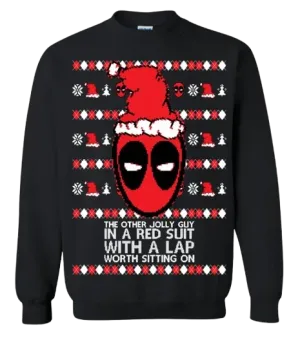 Ugly Christmas Unisex Graphic Crewneck Sweatshirt I'm The Other Guy In A Red Suit