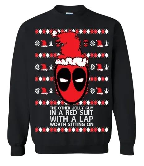 Ugly Christmas Unisex Graphic Crewneck Sweatshirt I'm The Other Guy In A Red Suit