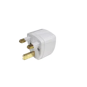 UK Power Plug Adapter 2 pin Converter (AU/US/EU Universal to UK)