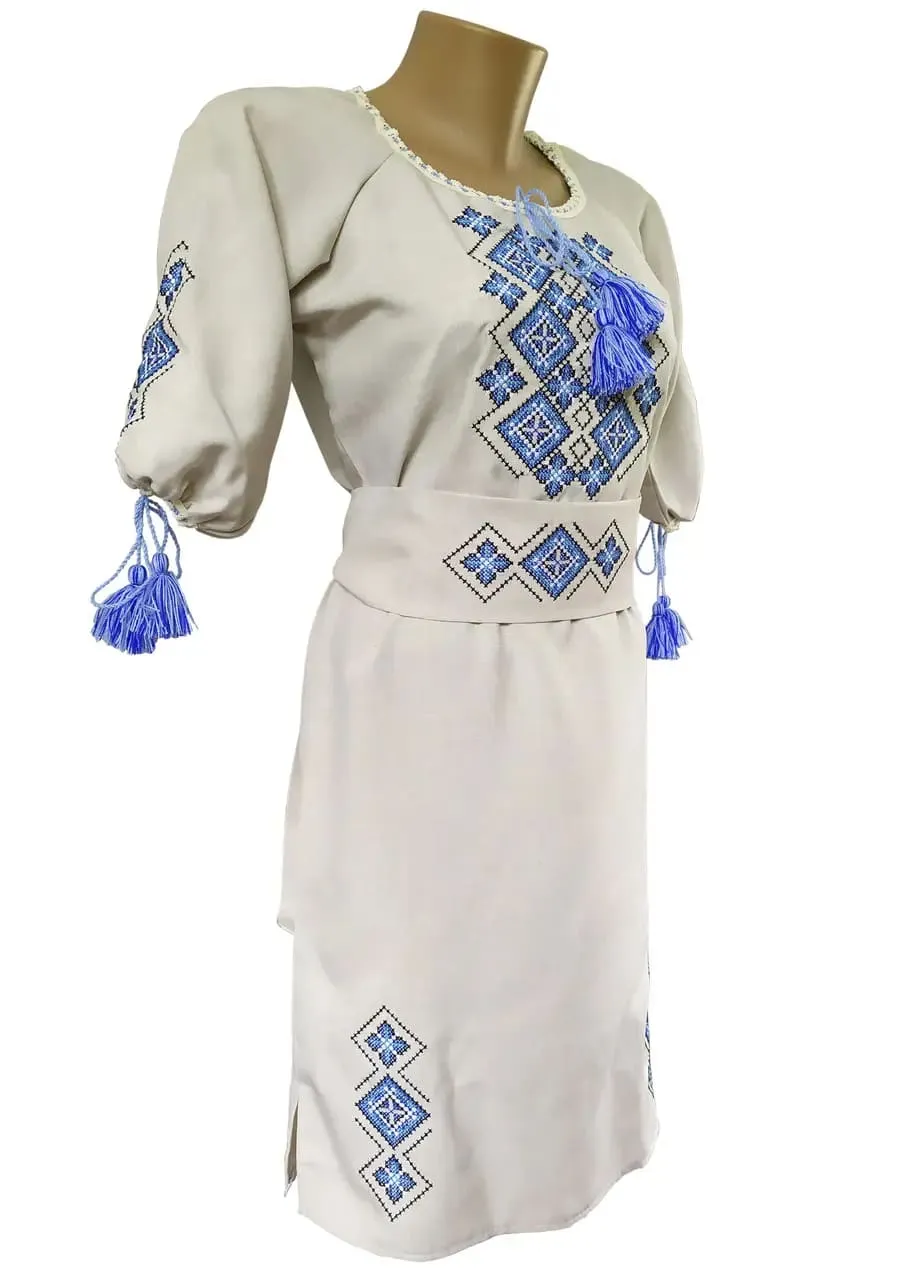 Ukrainian embroidered dress