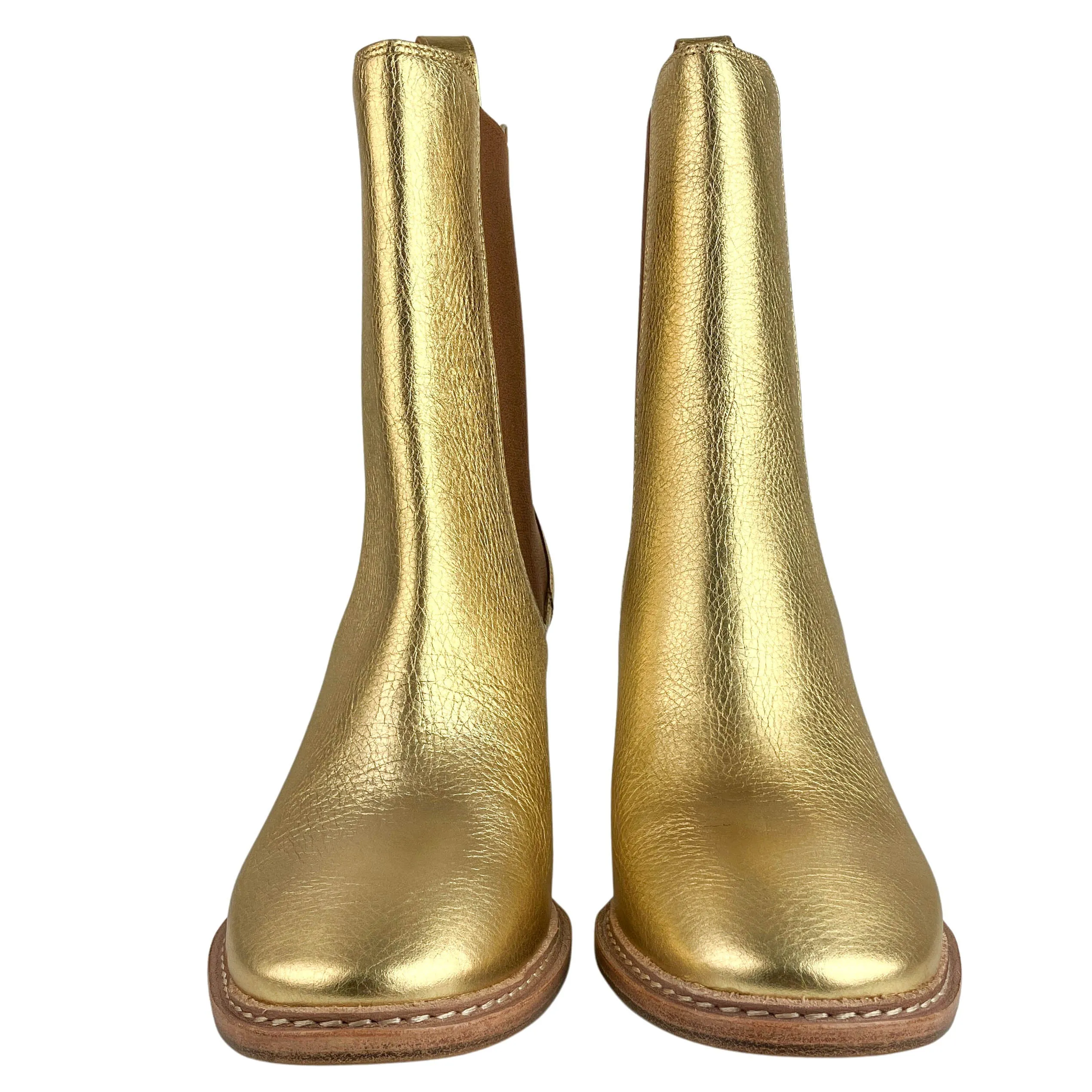 Ulla Johnson Tayrn Chelsea Boot in Gold