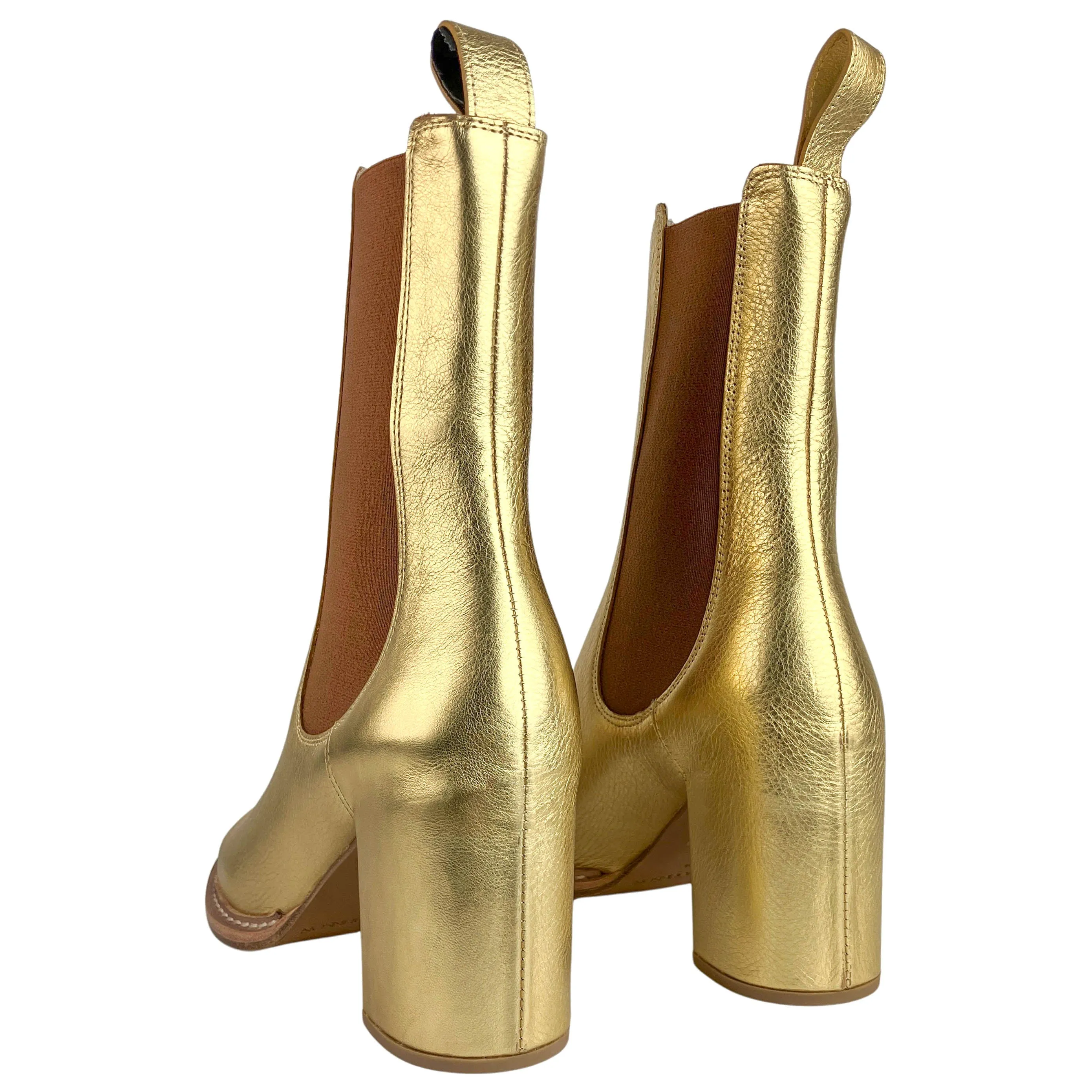 Ulla Johnson Tayrn Chelsea Boot in Gold