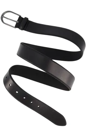 Ulla Popken Black Leather Belt