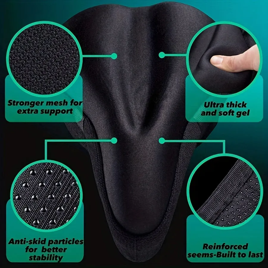 Ultimate Gel Comfort Bike Seat Cover Ride PainFree Anywhere