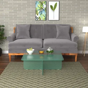 Ultra Glance Gray Shaded Premium 2 Seater Sofa