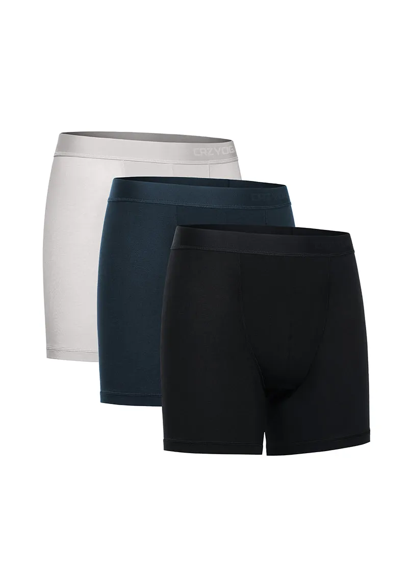 Ultra-Soft Modal Double Lined 5" Boxer Underwear (3-Pack)