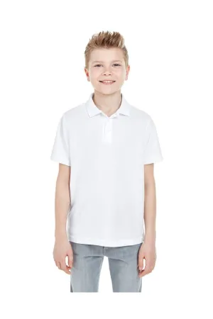 UltraClub 8210Y: Youth Cool & Dry Mesh Pique Polo