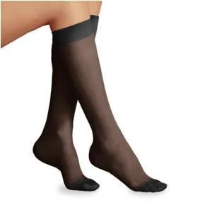 Ultrasheer Knee 20-30 Clsd Black Large Full Calf