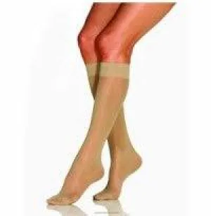 UltraSheer Knee-High Firm Compression Stockings Large, Natural