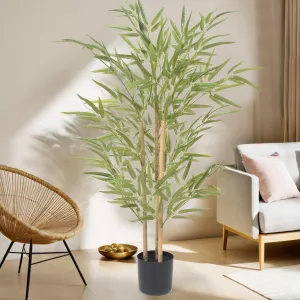 UMAI Bamboo Artificial Plants for Home Decor (1.64ft/20inches) | Home Decor Items for Living Room | Aesthetic Room Decor Items for Bedroom, Office, Reception, Temple | Plants for Home Decor