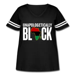 Unapologetically Black RBG Women's Curvy Vintage Sport T-Shirt