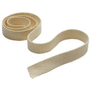 Unbleached Twill Tape, 100% Polyester, 1/2" x 72 yds.