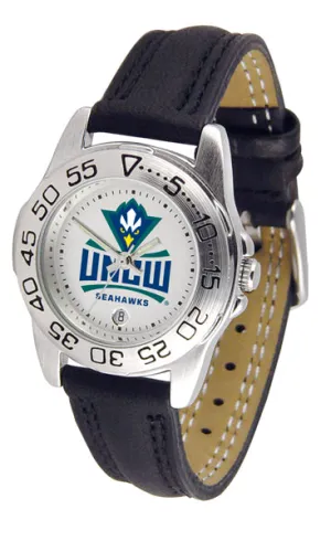 UNC Wilmington Sport Leather Ladies Watch