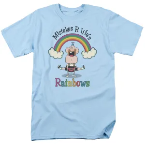 Uncle Grandpa Lifes Rainbows Mens T Shirt Light Blue