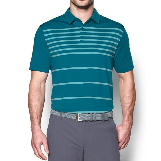 Under Armor Men's CoolSwitch Brassie Stripe Polo Golf Shirt