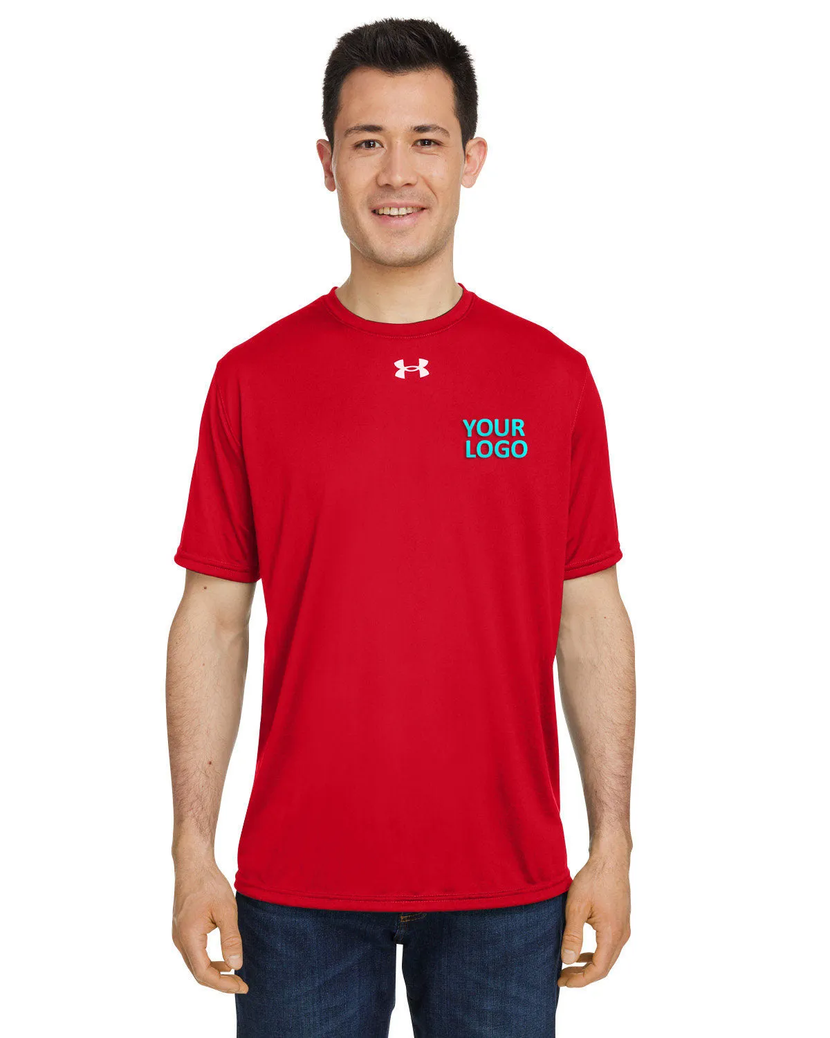 Under Armour Men's Tech Customized T-Shirts, Red