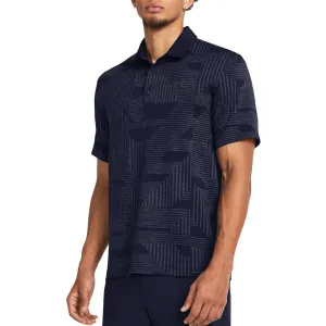 Under Armour Playoff Geo Jacquard Golf Polo Shirt - Midnight Navy