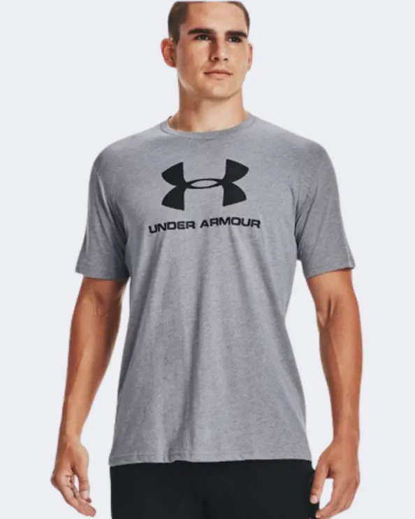 Under Armour Sportstyle Logo Men Training T-Shirt Grey 1329590-036