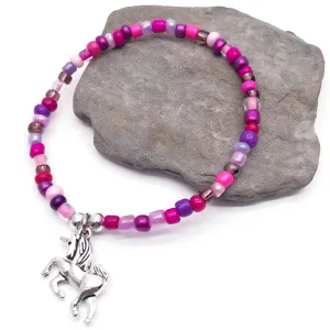 Unicorn Charm Bracelet - Colour Choice