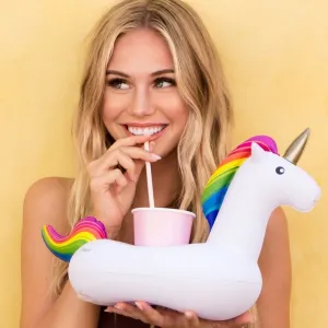 Unicorn Inflatable Floating drink holder Swimming Toy