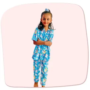 Unicorn sky Blue Pajama Set