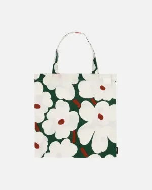 Unikko Tote - Dark Green/Pink