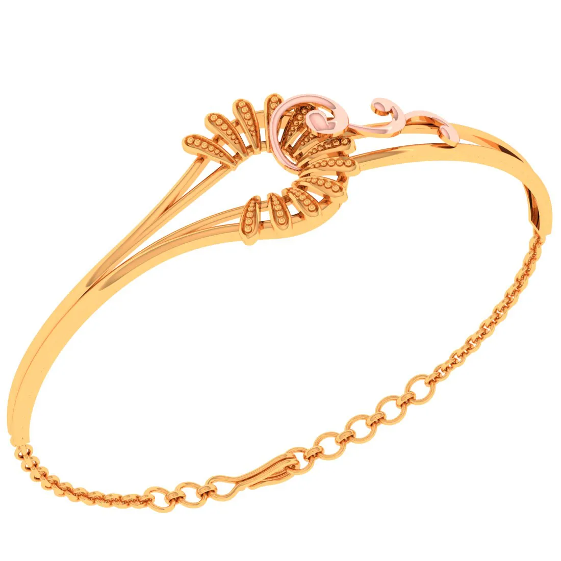 Unique Designed 14k Gold Bracelet