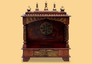 Unique Hand Crafted Teak Wooden Temple