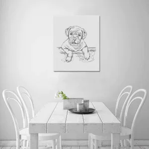 Uniquely You Wall Art / Cute Dog  Frame Canvas Print 20"x24"