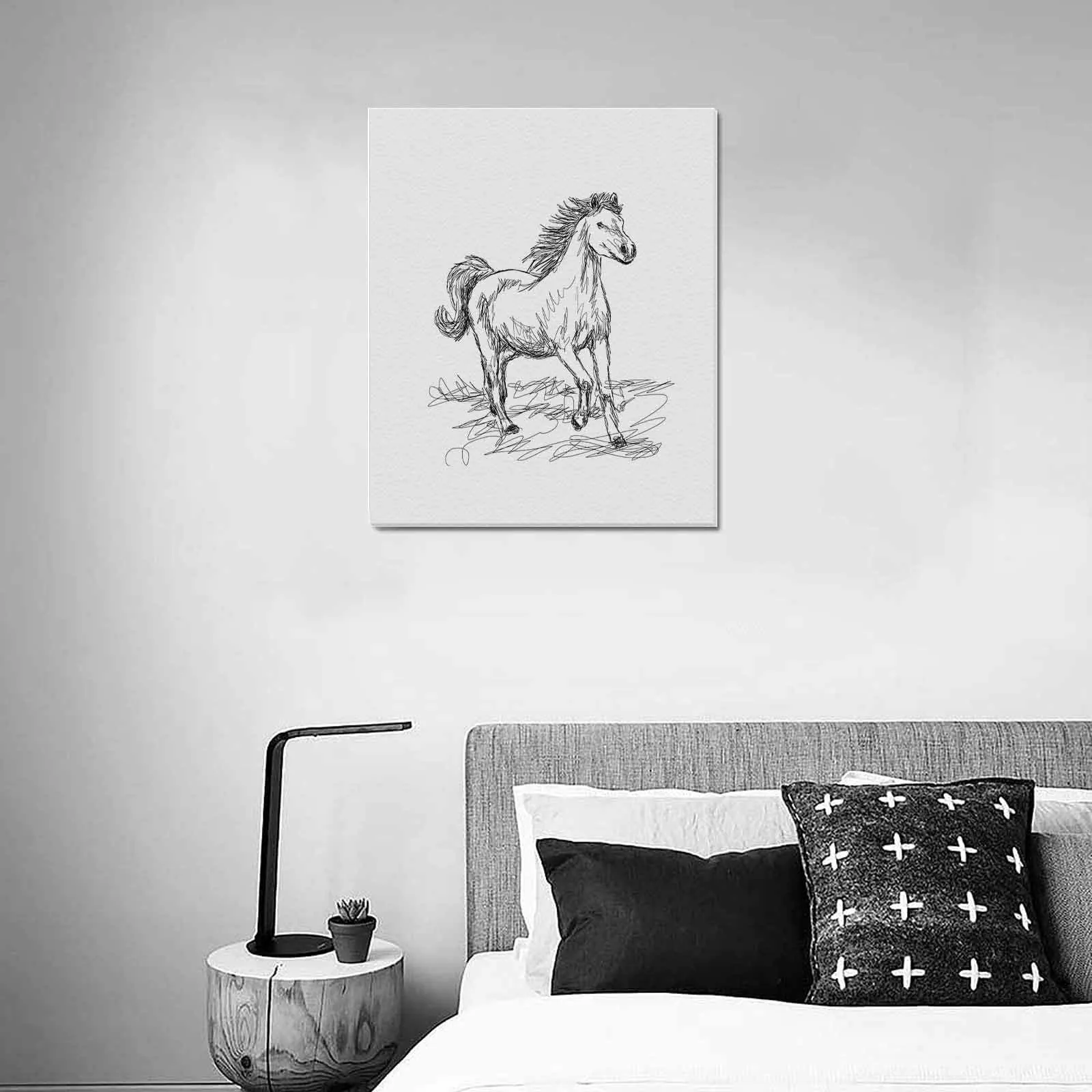 Uniquely You Wall Art / Horse  Frame Canvas Print 20"x24"