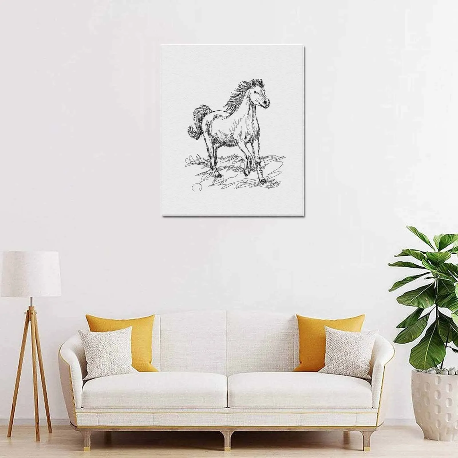 Uniquely You Wall Art / Horse  Frame Canvas Print 20"x24"