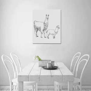 Uniquely You Wall Art / Llama  Frame Canvas Print 20"x24"