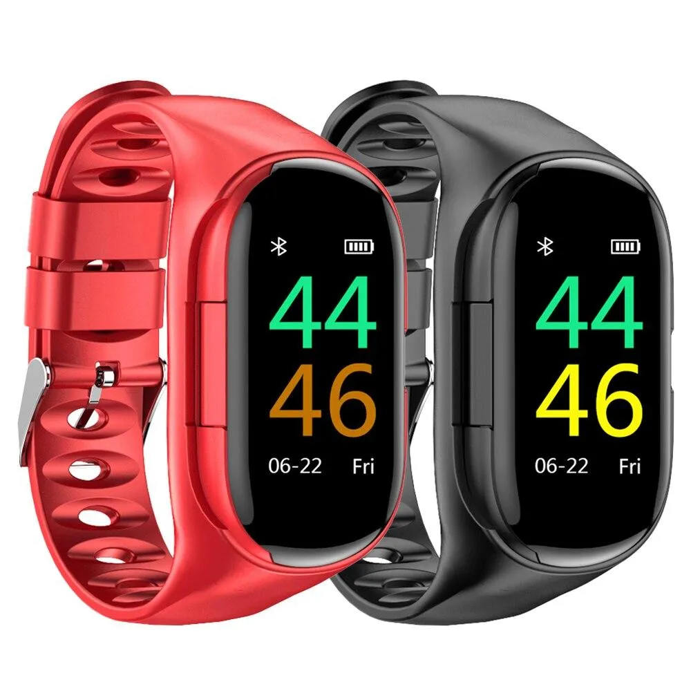 Unisex AI Bluetooth Earphone  & Heart Rate Monitor Smart Watches